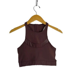 Fabcrate Maroon Sport Bra NWOT Size Large